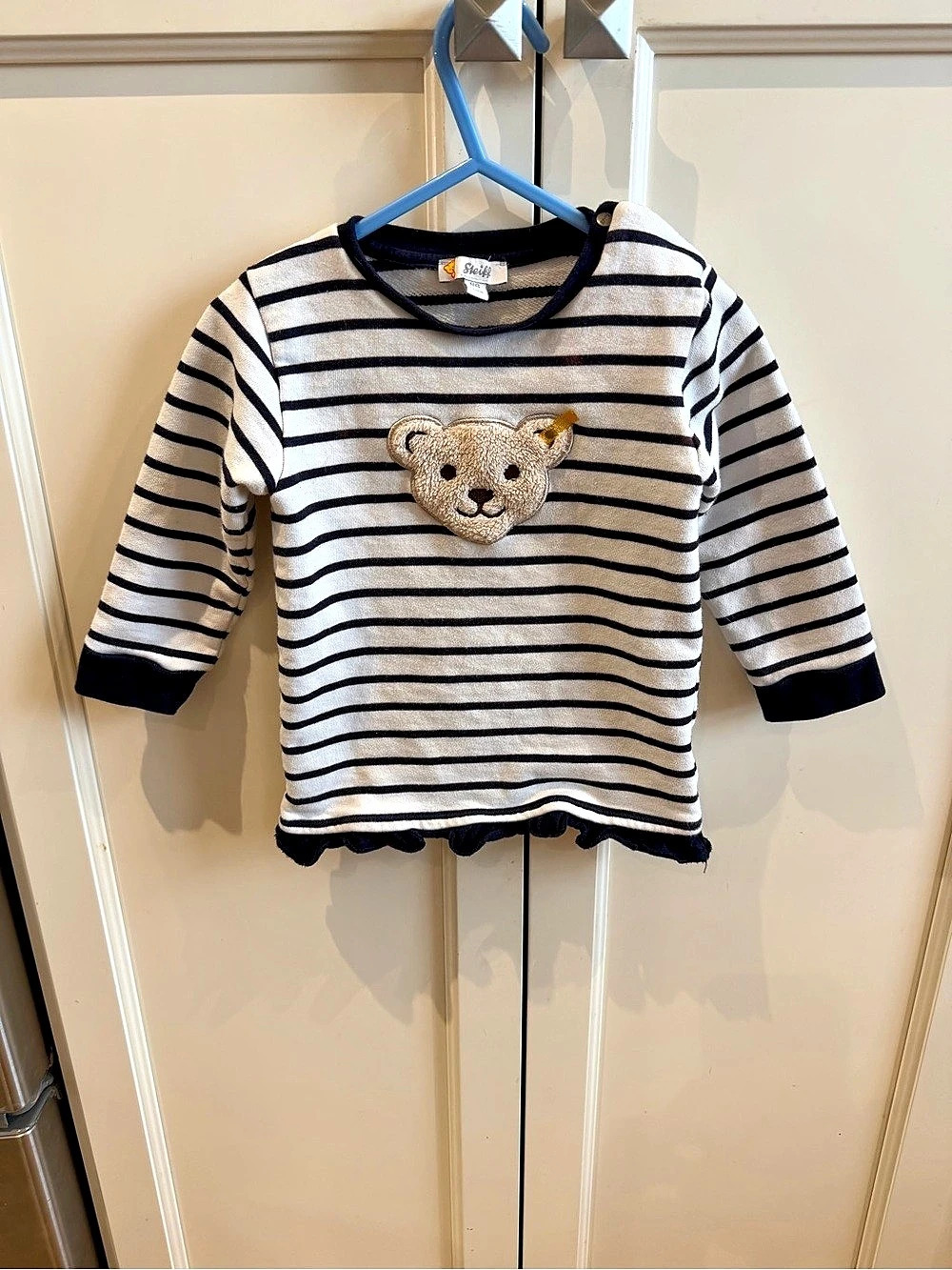 Steiff Striped Bear Sweater Baby 12-18m